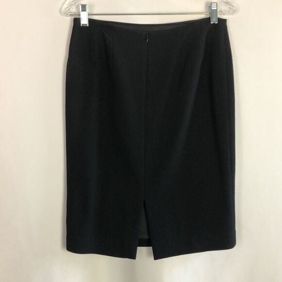 Lafayette 148 Black Zip with Leather Piping Jacket/Skirt - Picture 3 of 10